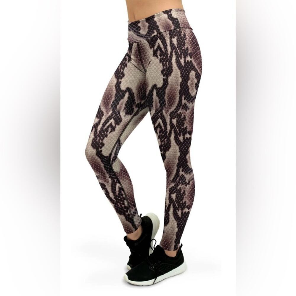 Gearbunch Snakeskin Fitted Feminine Yoga Pants Leggings